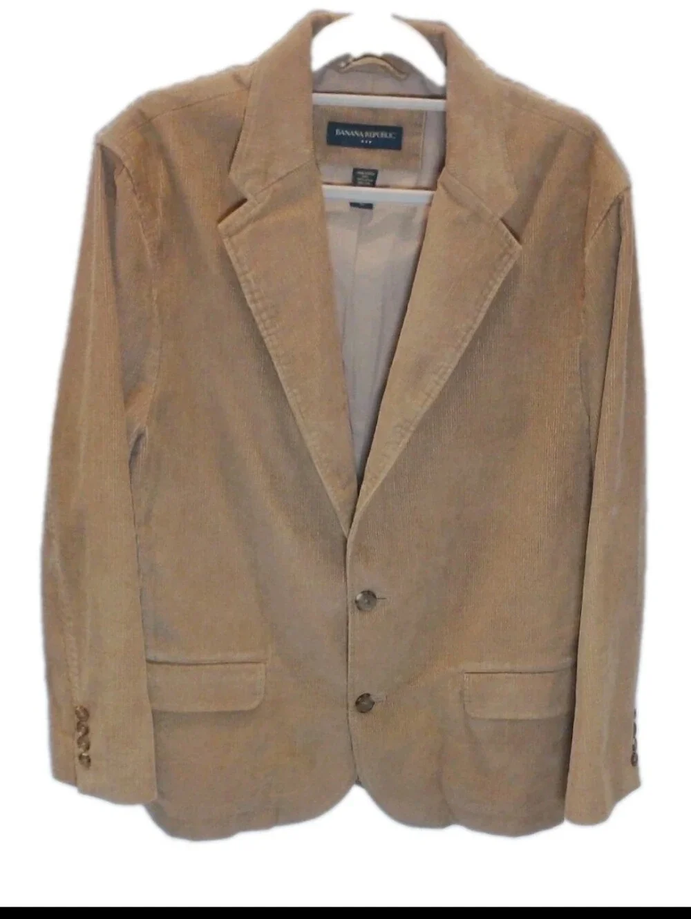 Banana Republic Men’s XL Tan Corduroy Blazer Y2K Jacket